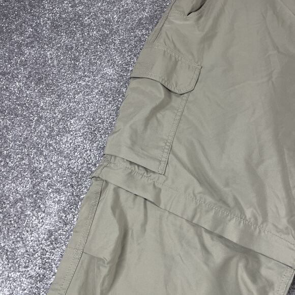 Columbia Cargo Pants Mens 38 x 30 Convertible Shorts Nylon Ripstop Khaki Tan - Picture 5 of 14